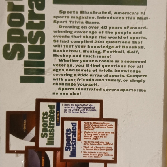 Games Sports Illustrated Trivia Game Vintage From The 199s Poshmark
